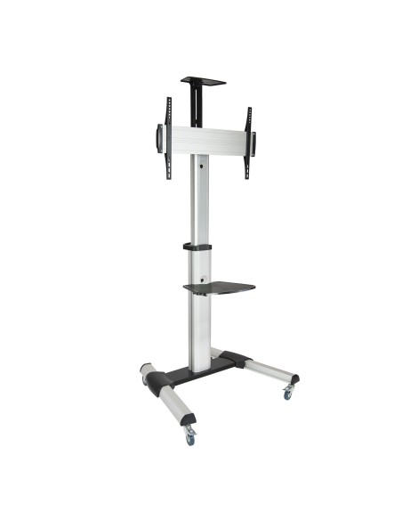 TooQ FS1870M-B soporte para pantalla de señalización 94 cm (37") Negro, Plata