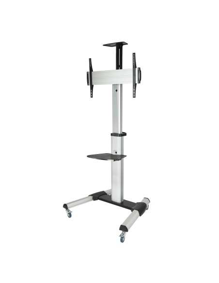 TooQ FS1870M-B soporte para pantalla de señalización 94 cm (37") Negro, Plata