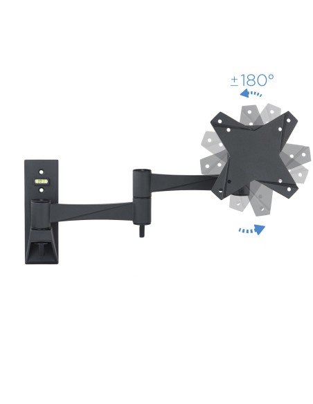 TooQ SOPORTE GIRATORIO E INCLINABLE PARA MONITOR   TV LCD, PLASMA Y LED (3 PIVOTES) DE 10-23, NEGRO