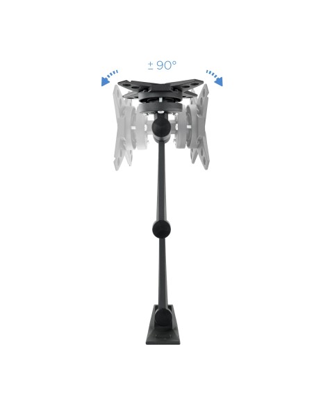 TooQ SOPORTE GIRATORIO E INCLINABLE PARA MONITOR   TV LCD, PLASMA Y LED (3 PIVOTES) DE 10-23, NEGRO