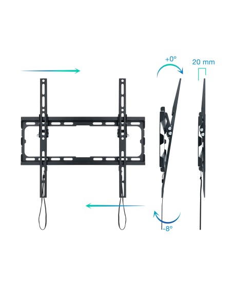 TooQ LP1071T-B soporte para TV 177,8 cm (70") Negro