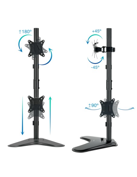 TooQ DB1703TNV-B soporte para monitor 81,3 cm (32") Independiente Negro