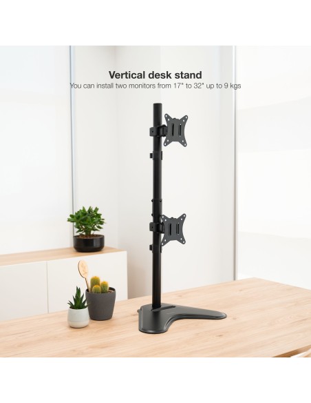 TooQ DB1703TNV-B soporte para monitor 81,3 cm (32") Independiente Negro