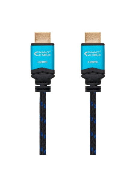 Nanocable Cable HDMI V2.0 4K@60GHz 18 Gbps A M-A M, negro, 1.5 m.