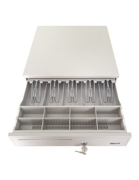 iggual Cajón Portamonedas IRON-50W 42cm 5+8 blanco