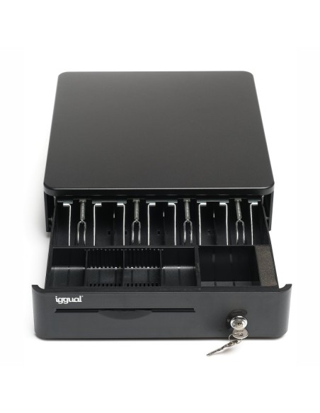 iggual Cajón Portamonedas IRON-10R 38cm 4+5 negro