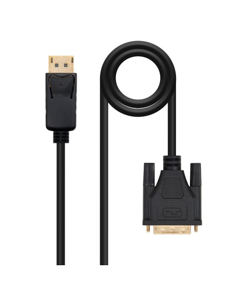 Nanocable Cable conversor DISPLAYPORT a DVI, DP M - DVI M, Negro, 2.0 M