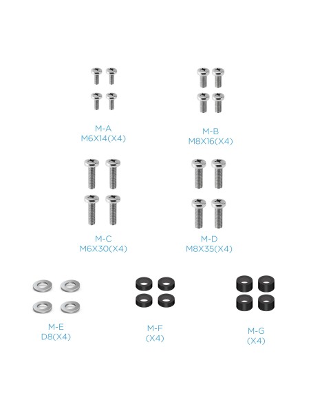 Tooq FS20101M-B Soporte suelo ruedas Coloso 37-100