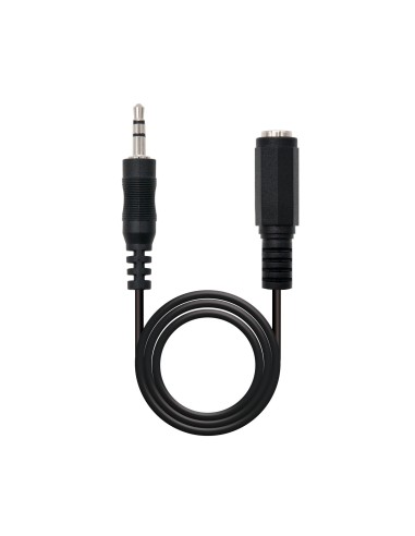 Nanocable 10.24.0201 cable de audio 1,5 m 3,5mm Negro