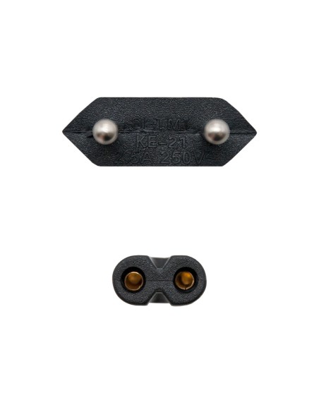 Nanocable 10.22.0402 cable de transmisión Negro 1,5 m CEE7 16 C7 acoplador