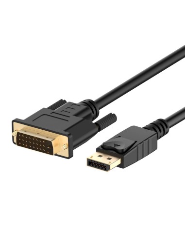Ewent EC1443 adaptador de cable de vídeo 5 m DisplayPort DVI-D Negro