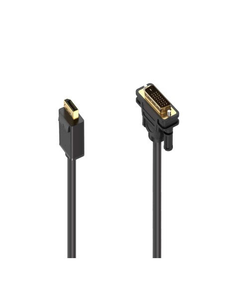 Ewent EC1443 adaptador de cable de vídeo 5 m DisplayPort DVI-D Negro