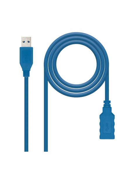Nanocable 10.01.0901-BL cable USB 1 m USB 3.2 Gen 1 (3.1 Gen 1) USB A Azul