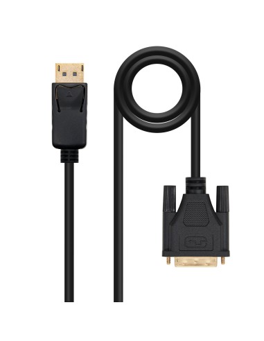 Nanocable Cable Conversor DisplayPort a DVI, DP M - DVI M, Negro, 1 m