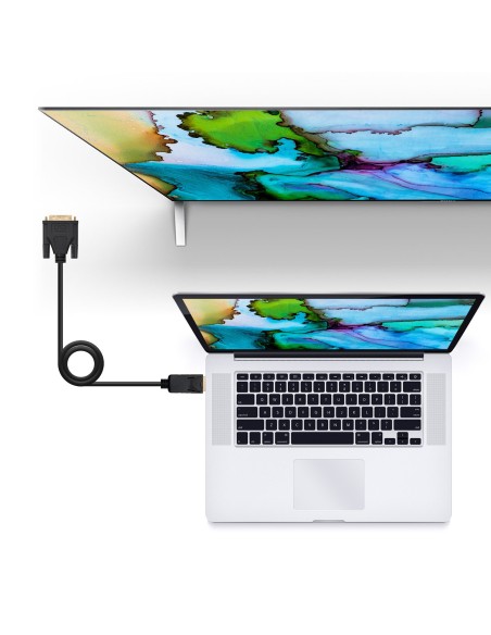 Nanocable Cable Conversor DisplayPort a DVI, DP M - DVI M, Negro, 1 m