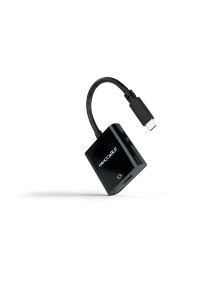Nanocable Conversor USB-C M a HDMI H Negro 15cm