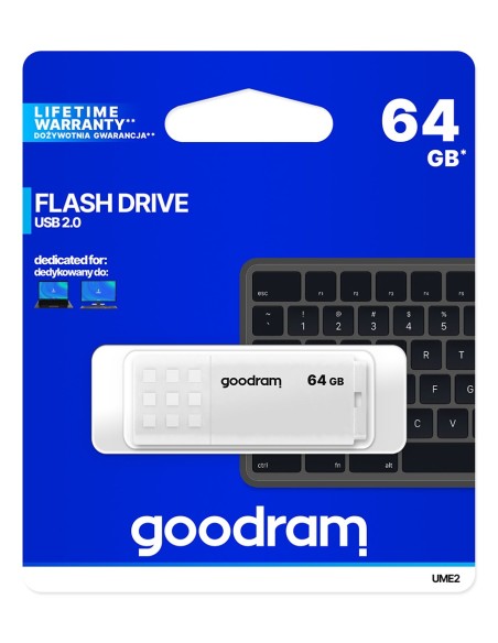 Goodram UME2 Lápiz USB 64GB USB 2.0 Blanco