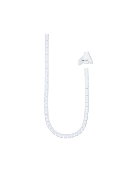 Nanocable Organizador cables flex. 25mm 1 M Blanco