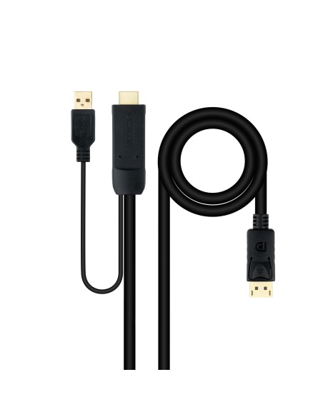 Nanocable Cable Conversor HDMI M a DP M 1,8 m