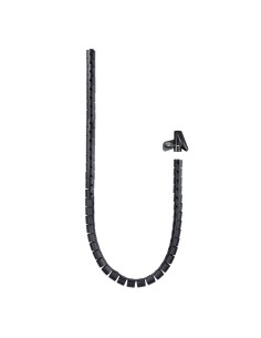 Nanocable Organizador cables flex. 25mm 3 M Negro