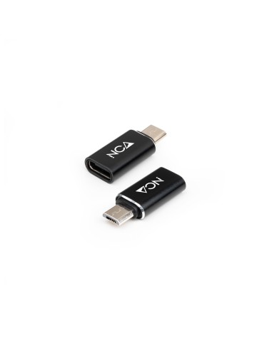 Nanocable Adaptador Micro USB M a USB-C H Aluminio
