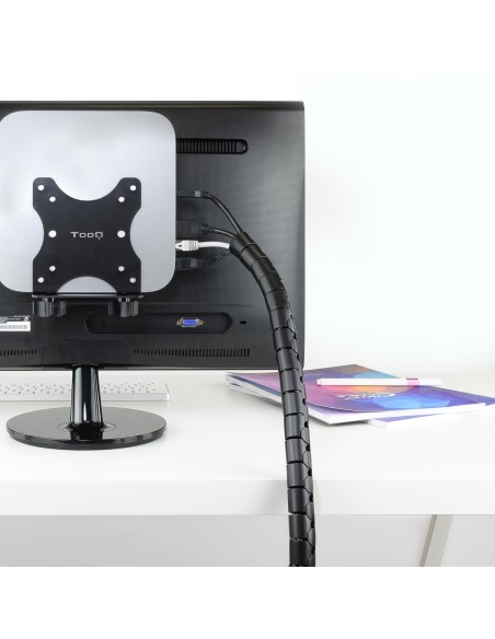 Nanocable Organizador cables flex. 25mm 3 M Negro