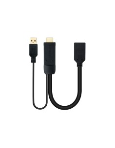 Nanocable Conversor HDMI M a DP H Negro 20 cm