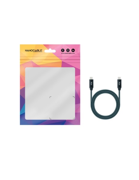 Nanocable Cable USB 3.2 Gen2x2 100W 4K USB-C 0.5m