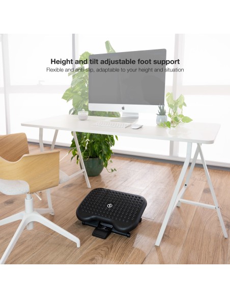 Tooq Reposapiés ajustable confort Negro