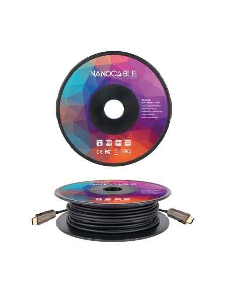 Nanocable Cable HDMI v2.0 AOC 4K@60HZ 18Gbp 80 m