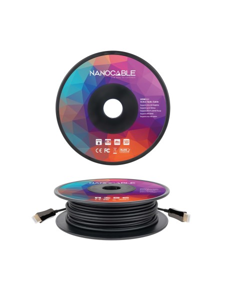 Nanocable Cable HDMI v2.1 AOC 8K@60HZ 100 m