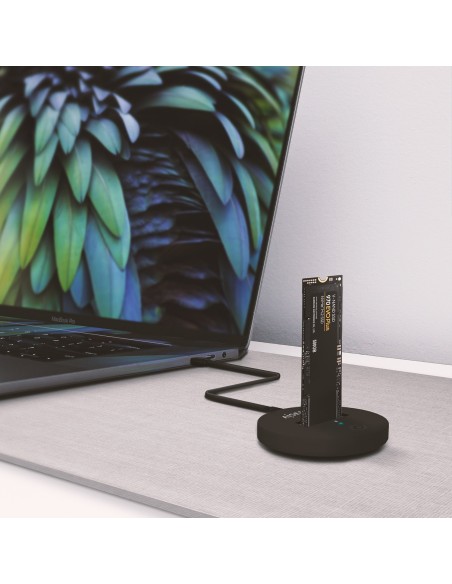 Aisens USB-C Dock M.2 Sata Nvme-Usb3.1 Gen2 Negra