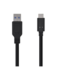 AISENS CABLE USB 3.1 GEN2 10GBPS 3A TIPO USB-C M-A M NEGRO 1.5M