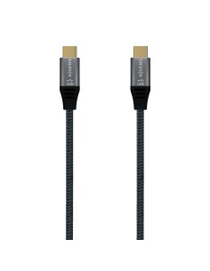 AISENS CABLE USB 2.0 ALUMINIO 5A 100W E-MARK USB-C M-USB-C M GRIS 2.0M