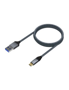 Aisens Cable USB 3.1 Gen2 Alu 3A CM-AM Gris 1.0M