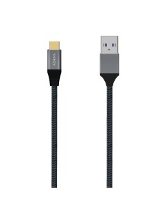 Aisens Cable USB 3.1 Gen2 Alu 3A CM-AM Gris 2.0M
