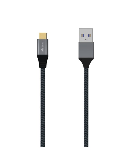 Aisens Cable USB 3.1 Gen2 Alu 3A CM-AM Gris 2.0M