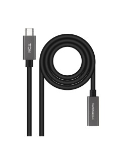 Nanocable Cable USB 3.2 Gen2 USB-C M H 1,5 M Negro