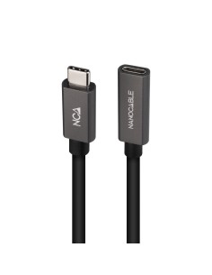 Nanocable Cable USB 3.2 Gen2 USB-C M H 2 M Negro