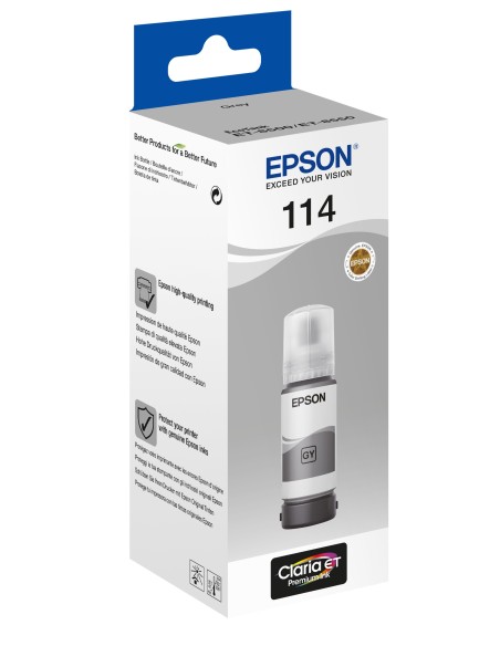 Epson 114 EcoTank Grey ink bottle cartucho de tinta