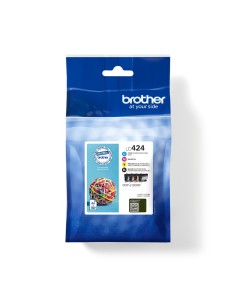 Brother LC-424VAL cartucho de tinta 4 pieza(s) Original Negro, Cian, Magenta, Amarillo
