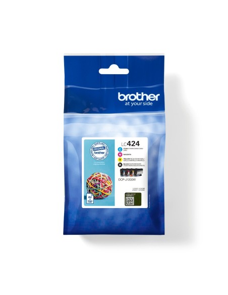 Brother LC-424VAL cartucho de tinta 4 pieza(s) Original Negro, Cian, Magenta, Amarillo