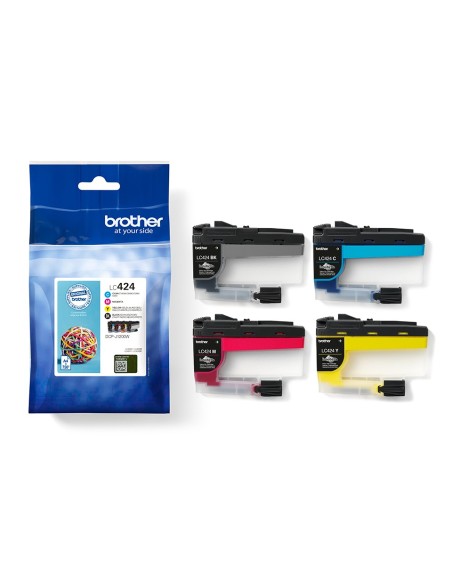 Brother LC-424VAL cartucho de tinta 4 pieza(s) Original Negro, Cian, Magenta, Amarillo