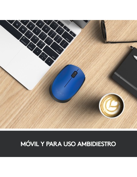 Logitech M171 Inalámbrico 1000DPI Azul