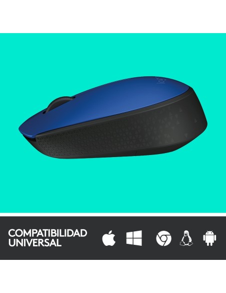 Logitech M171 Inalámbrico 1000DPI Azul