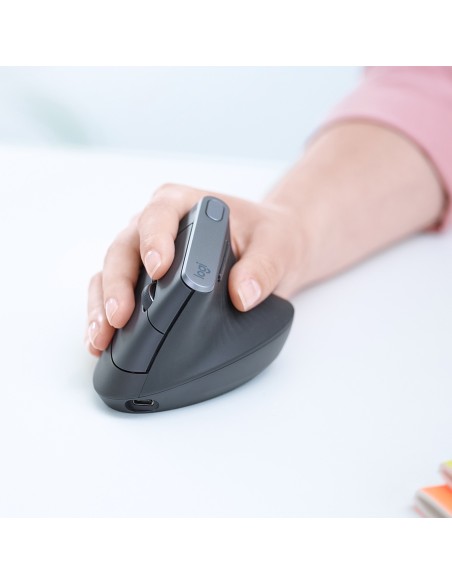 Logitech MX Vertical Inalámbrica 4000DPI Negro