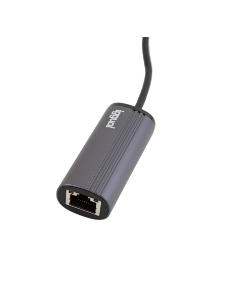 iggual Adaptador USB-A a RJ45 Gigabit SILVER