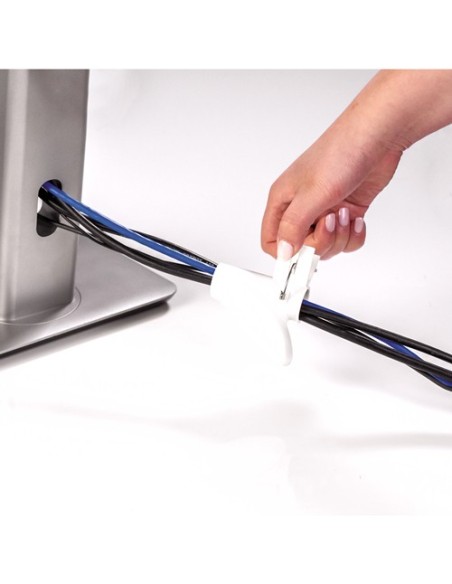 Fellowes CableZip Piso Tubo flexible para protección de cables Blanco