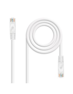 Nanocable Cable de red latiguillo RJ45 LSZH Cat.6A UTP AWG24, Blanco, 2.0m