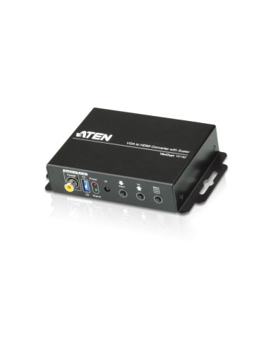 ATEN Conversor de VGA Audio a HDMI con escalador